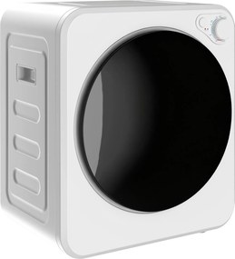 HOMCOM Uscător portabil de rufe 4 kg, încărcare frontală, 2 trepte de putere 800 W/400 W, 240 V, compact pentru apartament, rulote și casă, alb | Aosom Romania
