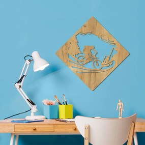 DUBLEZ | Tablou din lemn pentru perete - Ciclism de munte