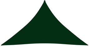 Parasolar, verde, 3,5x3,5x4,9 m, tesatura oxford, triunghiular