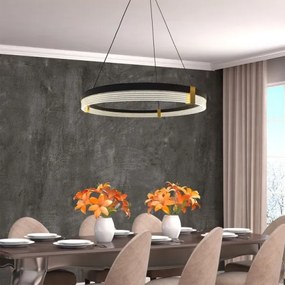 Lustră LED suspendată pe cablu TRIANGLE LED/40W/230V 3000/4000/6000K Ø 60 cm, negru