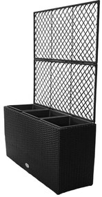 Ghiveci de grădină negru Wall - Bonami Essentials