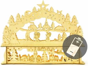 Decorațiuni de Crăciun - Peisaj de Crăciun - 10 LED-uri