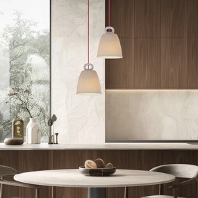 Lustră albă cu abajur din ceramică Sewilla – Candellux Lighting