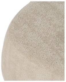 Taburet bej cu tapițerie din țesătură bouclé – Ixia