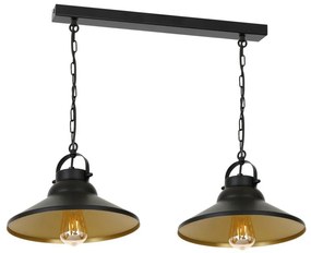 Lustră pe lanț IRON 2xE27/60W/230V