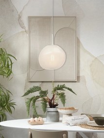 Lustra/Pendul modern design decorativ Helsinki boulder alb