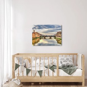Tablou - Pod peste râu (70x50 cm)