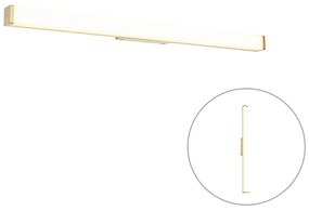 Aplică de perete pentru baie din alamă 92 cm cu LED IP44 - Cascada