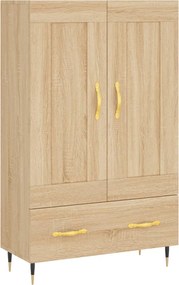 vidaXL Dulap înalt, stejar Sonoma, 69,5x31x115 cm, lemn prelucrat