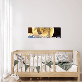 Tablou cu bulină înghețată (cu ceas) (90x30 cm)