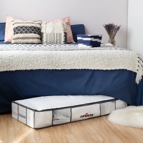 Cutie de depozitare sub pat din material textil/din plastic cu vacuum 105x45x15,5 cm Life – Compactor