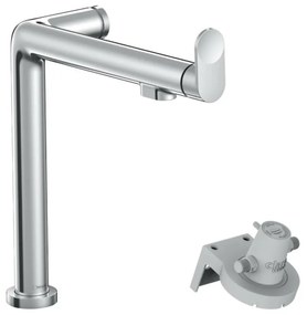 Baterie bucatarie monocomanda si sistem filtrare Hansgrohe Aquittura M91 240 cu 1 jet