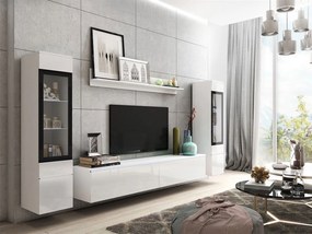 Zondo Mobilier living Selwyn II (Alb + Alb lucios ) (fără iluminat). 1054045