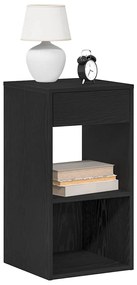 vidaXL Noptiere cu sertar 2 buc stejar negru 35x34x66,5 cm