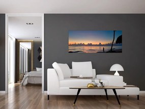 Tablou femeii pe plajă (120x50 cm)