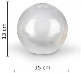 Lustră pe tijă FLEX 3xE27/60W/230V negru/negru fumuriu/bej fumuriu/transparent