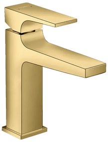 Baterie lavoar cu ventil inclus, auriu lucios, Hansgrohe Metropol 110