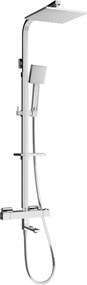 Mexen CQ45 set cadă-duș cu duș fix și baterie termostatică, crom - 779104595-00