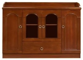 Dulap birou cafea 120cm, culoare nuc, MDF, D-1201