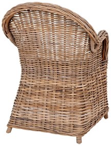 Scaune de grădină în culoare naturală 2 buc. din ratan Larisa – House Nordic