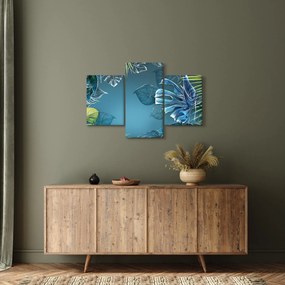 Tablou - Frunzele plantelor tropicale (90x60 cm)