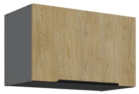 Dulap superior de bucătărie Carminia 60 GU-36 1F (stejar cremona + antracit). 1127932
