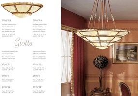 Plafoniera eleganta LUX realizata manual Giotto, 90cm