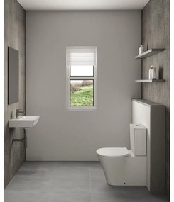 Vas wc stativ Ideal Standard Connect Air AquaBlade alb lucios back to wall cu rezervor si capac inclus