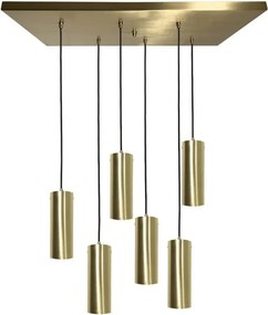 Lustra cu 6 pendule din alama personalizabila Venere