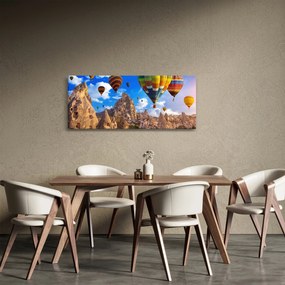 Tablou - Baloane cu aer cald, Cappadocia, Turcia. (120x50 cm)