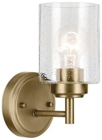 Lampă de perete Kichler KL-WINSLOW-1W-NBR WINSLOW 1xE27/60W/230V alamă