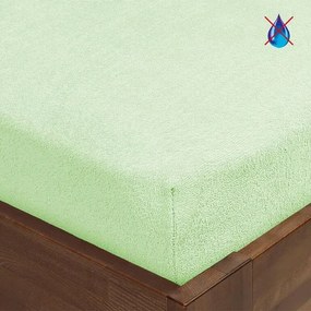 decoDoma Cearceaf impermeabil FROTIR, mentol 180 x 200 cm
