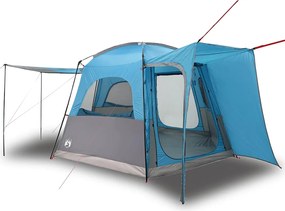 vidaXL Cort auto pentru 4 persoane, albastru, impermeabil