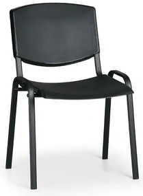 Scaun de conferinta Design - picioare negre, negru