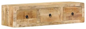vidaXL Dulap TV montat pe perete 100x32x25 cm lemn masiv Mango brut