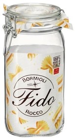 Borcan de conservare Bormioli Rocco cu închidere cu clips, FIDO, 1,5 l