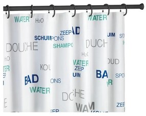 Bară/tijă telescopică pentru perdeaua de duș Wenko Shower Curtain Rod, negru