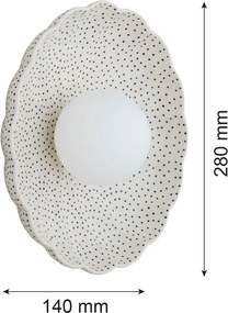 Aplica realizata manual din ceramica IP44 BOLL 8934