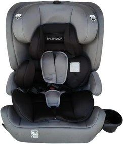 Scaun auto ISOFIX + Top Tether NOVOKIDS Splend'or Edition HC-02S, R129 i-Size, 76-150 cm, Grupa 1/2/3, Gri