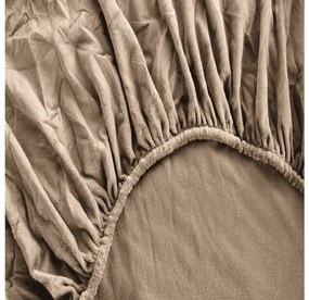 Cearsaf microplush NOLVIA 160x200 cm bej