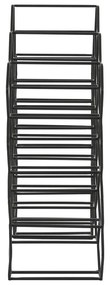Suport pentru vinuri din metal negru pentru 12 sticle Salbris - Light &amp; Living