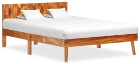 288445 vidaXL Cadru de pat, 120 x 200 cm, lemn masiv de sheesham
