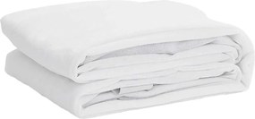 vidaXL Protecție de saltea, alb, 160x220 cm, impermeabilă