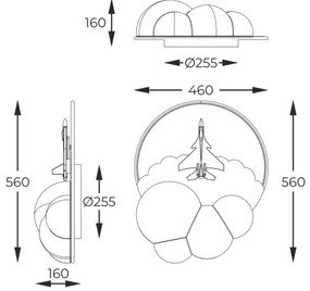 Plafonieră LED Zuma Line MX4024-1-3WT FOCUS LED/37W/230V