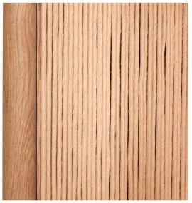 Bibliotecă în culoare naturală cu aspect de lemn de stejar 75x88 cm Heritage – Hübsch