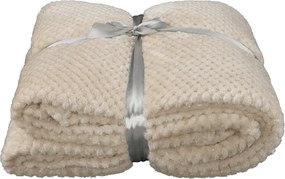 Pătură cu două feţe, bej-gri, 150x200, DEFANA TYP 2