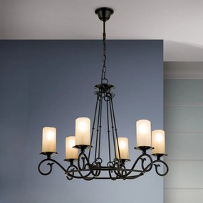 Candelabru design rustic cu 6 brate Rusticka LU 1K/3614/6 Antik OR