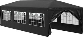 vidaXL Cort pentru petrecere, 3 x 9 m, antracit