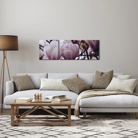 Tablou - Magnolie (cu ceas) (90x30 cm)