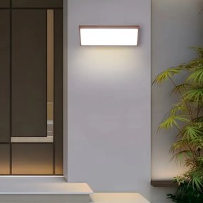 Brilagi - Aplica LED de perete pentru exterior TRIANGLE, 42W/230V, 3000/4000/6500K, maro, IP65